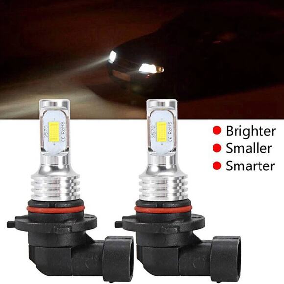 9005 9006 LED Headlights Bulbs 10000K High Low Beam Kit Combo Super White Bright - Picture 6 of 9